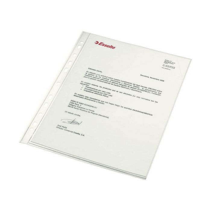 Housses Esselte Transparent A4 polypropylène 2