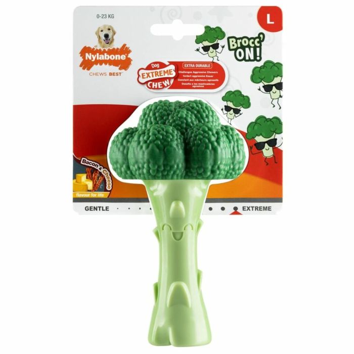 Jouet pour chien Nylabone Vert Fromage Bacon Artificielle L 1 Jouet pour chien Nylabone Vert Fromage Bacon Artificielle L 1