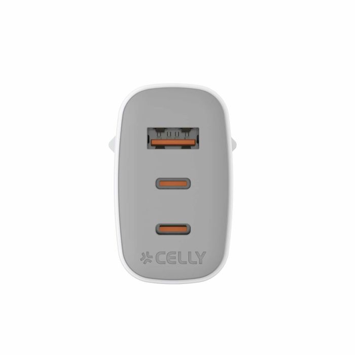 Chargeur mural Celly UPTC1USB2USBC65 Blanc 3 Chargeur mural Celly UPTC1USB2USBC65 Blanc 3