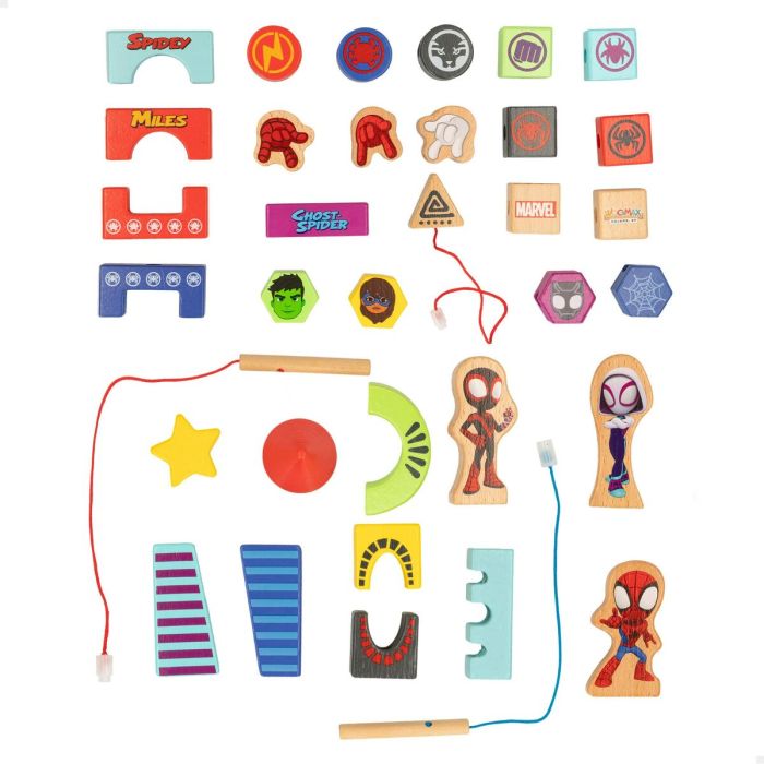 Playset Spidey Amazing Friends & Friends Bois 35 Pièces 1