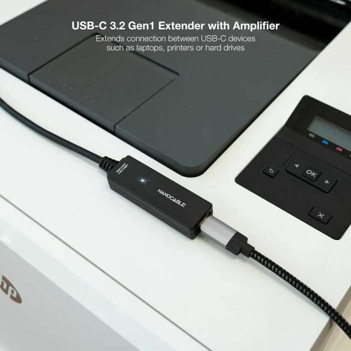 Câble USB NANOCABLE USB 3.2 amplif. C/M-C/H 5m Noir 5 m 3 Câble USB NANOCABLE USB 3.2 amplif. C/M-C/H 5m Noir 5 m 3