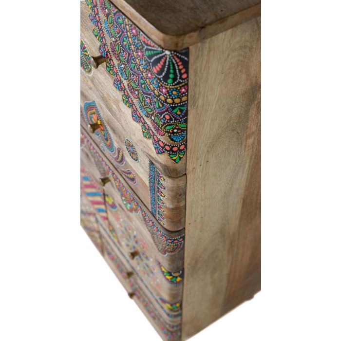 GINER Y COLOMER Commode 11 tiroirs en bois de manguier massif peint à la main - Meuble artisanal unique 5 GINER Y COLOMER Commode 11 tiroirs en bois de manguier massif peint à la main - Meuble artisanal unique 5