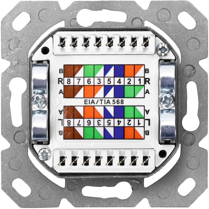 DIGITUS RJ45Dose Cat6 2xRJ45 geschirmt Aufputz Signalweiß 3