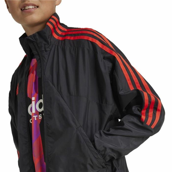 Sweat sans capuche Adidas Tiro Woven Tracktop Noir 3