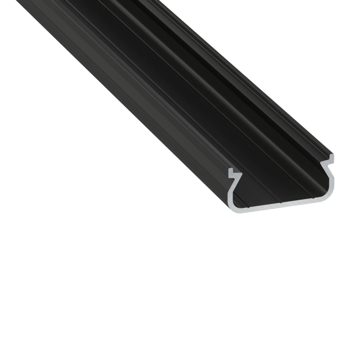 KIMERA-ORRE Profilé Aluminium Anodisé Noir avec Diffuseur Opal et Tapones 2,02M 0 KIMERA-ORRE Profilé Aluminium Anodisé Noir avec Diffuseur Opal et Tapones 2,02M 0