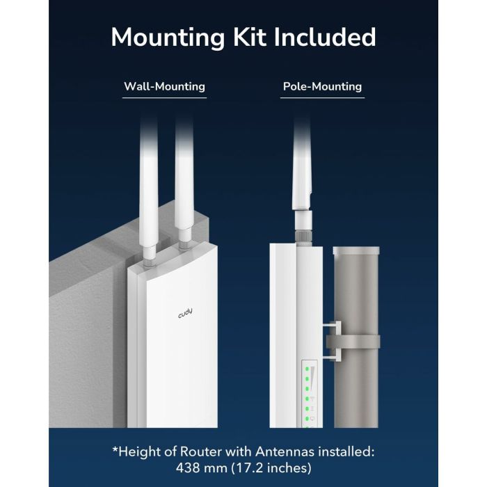 Point d'Accès Cudy AP1300 Outdoor Blanc 1 Point d'Accès Cudy AP1300 Outdoor Blanc 1