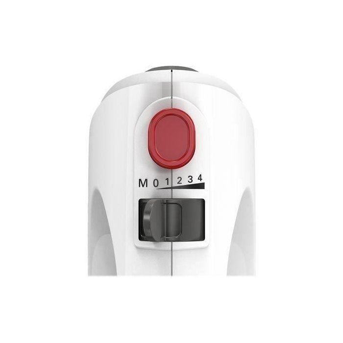 Bosch MFQ22100 CleverMixx Batteur à main - 375W - 4 vitesses + fonction pulse - Blanc et Argent