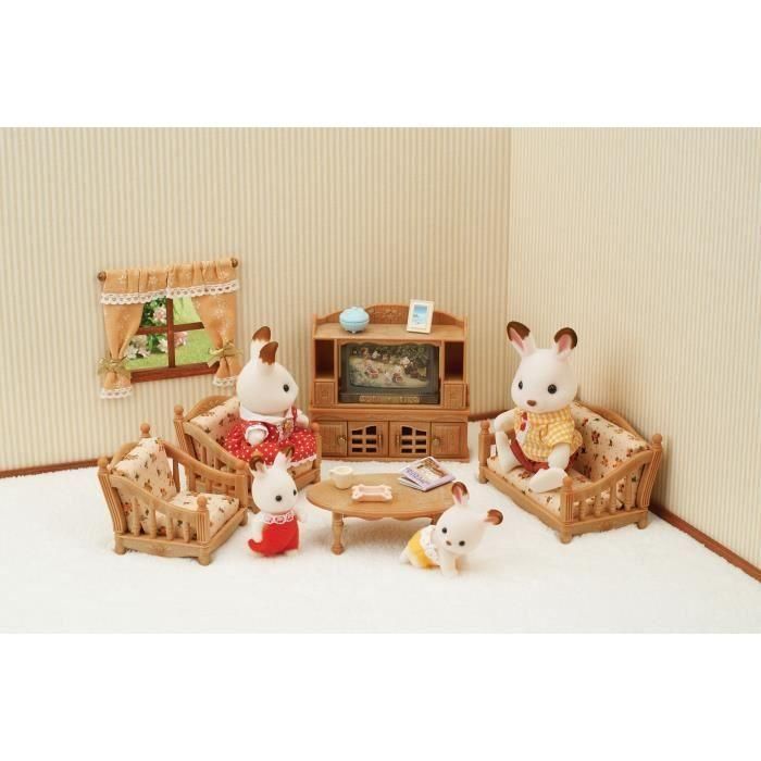Figurines miniatures - SYLVANIAN FAMILIES - 5339 - La piece a vivre - Meubles et accessoires pour enfants 1 Figurines miniatures - SYLVANIAN FAMILIES - 5339 - La piece a vivre - Meubles et accessoires pour enfants 1