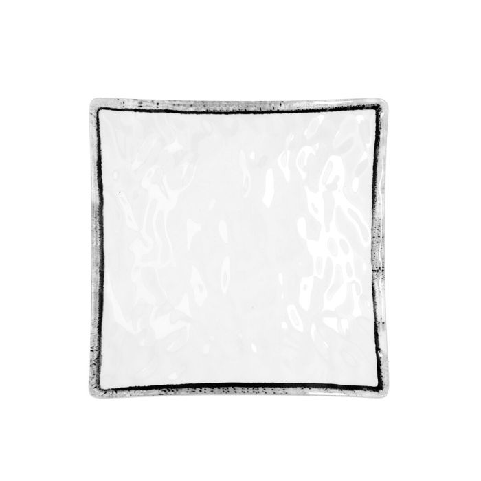 Assiette plate Quid Select Filo Blanc Noir Plastique Carré 19 x 19 x 4,5 cm (12 Unités) 3 Assiette plate Quid Select Filo Blanc Noir Plastique Carré 19 x 19 x 4,5 cm (12 Unités) 3