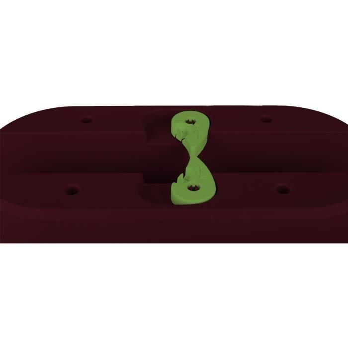 EDA Jardiniere Cavaliere OSAKA 19,5 L - 56 x 30,1 x H.20,6 cm - Rouge bourgogne - Pour Balcons et Rambardes 1 EDA Jardiniere Cavaliere OSAKA 19,5 L - 56 x 30,1 x H.20,6 cm - Rouge bourgogne - Pour Balcons et Rambardes 1