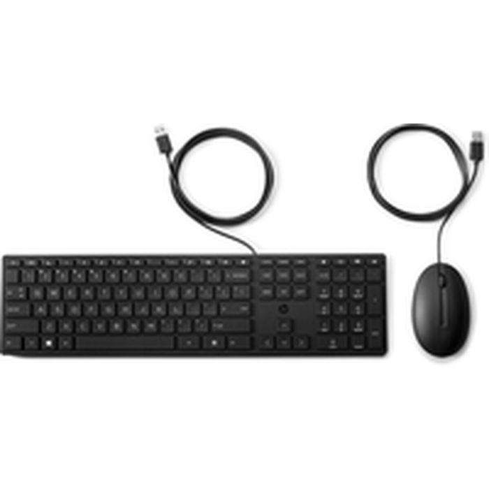 clavier et souris HP 9SR36UT Noir Espagnol Qwerty 7