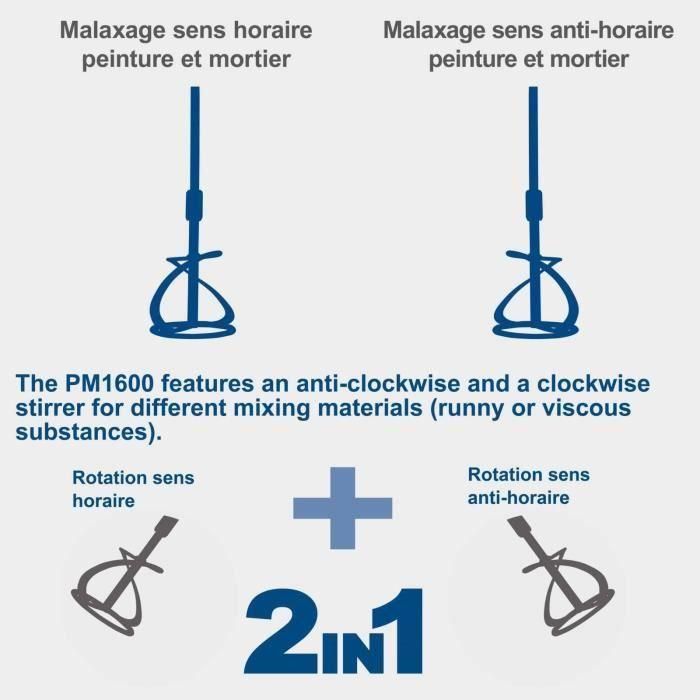 Malaxeur avec 2eme turbines PM1600 SCHEPPACH 3 Malaxeur avec 2eme turbines PM1600 SCHEPPACH 3