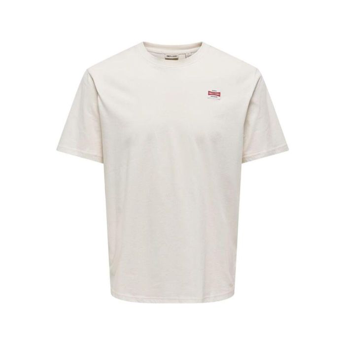 T-shirt à manches courtes homme Only & Sons Onsdawson Reg Blanc