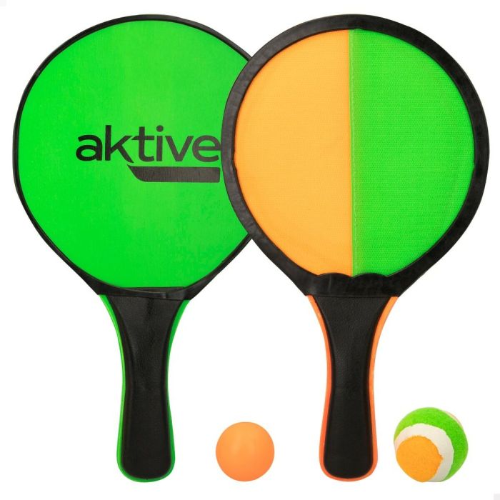 Raquettes de Plage Aktive 19 x 33 x 0,9 cm (6 Unités) 3