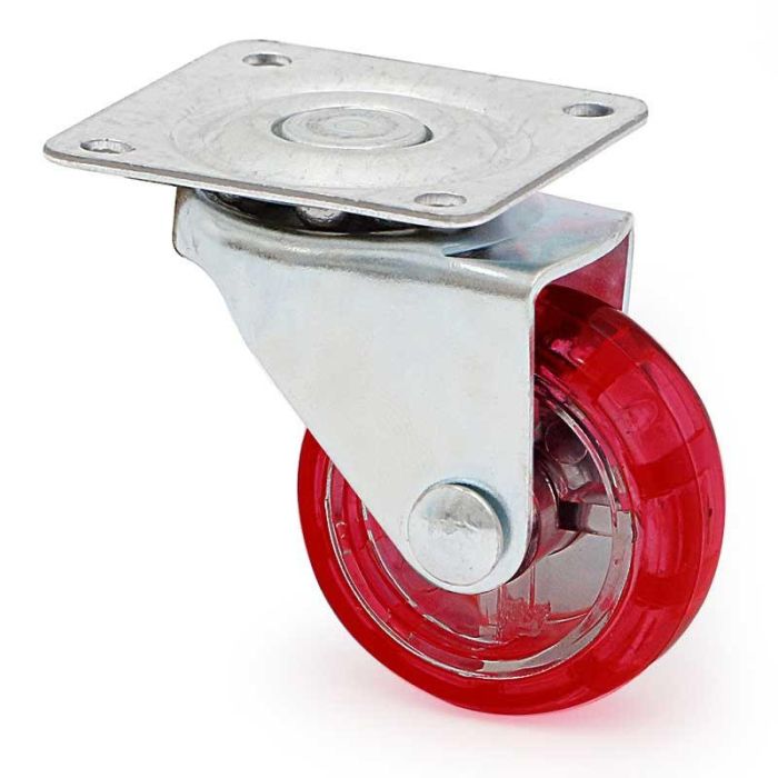 Rueda Giratoria Teker A/Poliam. Ø38 Roja Plástico H50 Q&Q 0 Rueda Giratoria Teker A/Poliam. Ø38 Roja Plástico H50 Q&Q 0