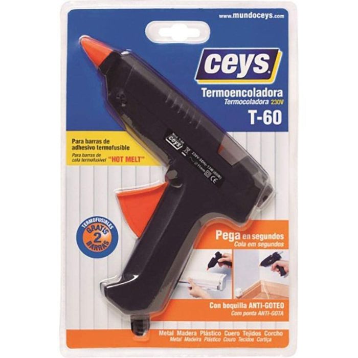 Pistolet à silicone Ceys Noir Plastique 1