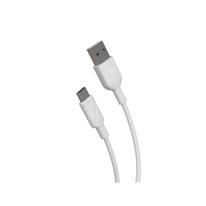 Câble USB A vers USB-C Muvit Blanc 1,2 m 5 Câble USB A vers USB-C Muvit Blanc 1,2 m 5