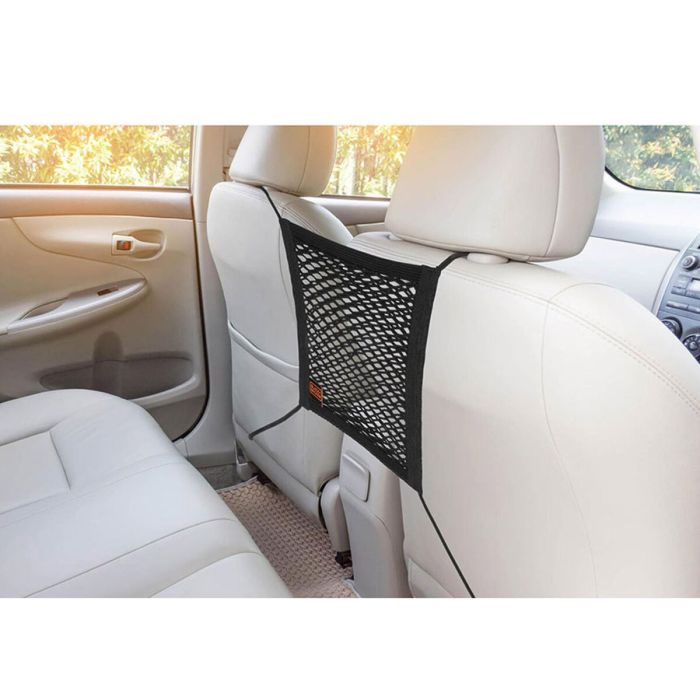 Filet de rangement pour voiture Black & Decker Noir 30 x 28 cm 1