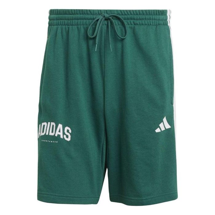 Short de Sport pour Homme Adidas 3 Bandas Sho Vert S