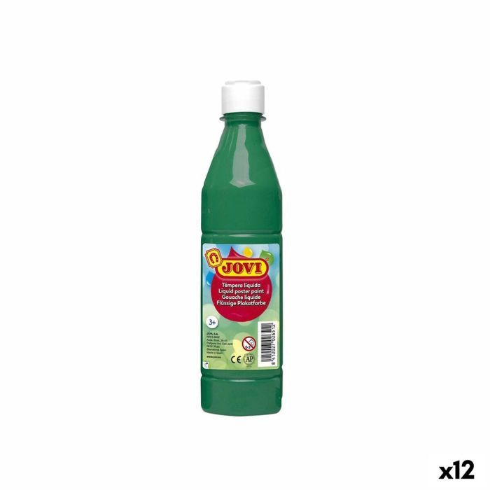 Gouache Jovi Vert foncé 500 ml (12 Unités)