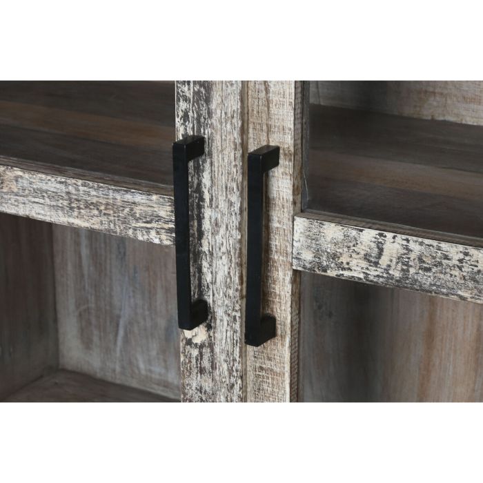 Présentoir Home ESPRIT Blanc Marron Bois Recyclé 100 x 40 x 180 cm 4 Présentoir Home ESPRIT Blanc Marron Bois Recyclé 100 x 40 x 180 cm 4