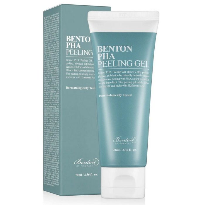 Benton Gel Peeling PHA 70 ml avec Acide Hyaluronique et Céramides, exfoliant doux pour peaux sensibles