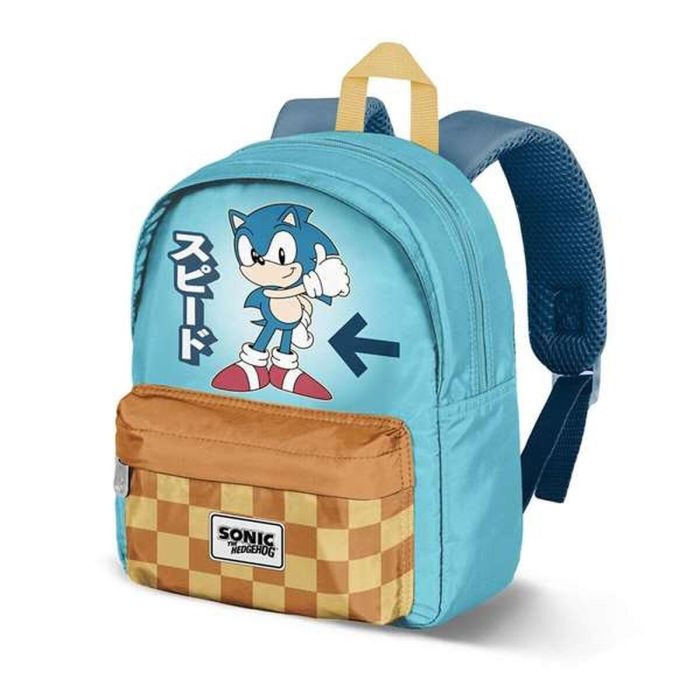 Cartable Sonic Bleu 27 x 22 x 10 cm