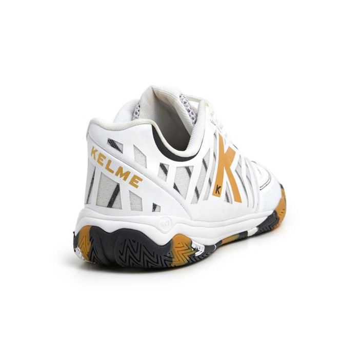 Chaussures de Futsal pour Adultes Kelme All In Blanc L 1 Chaussures de Futsal pour Adultes Kelme All In Blanc L 1