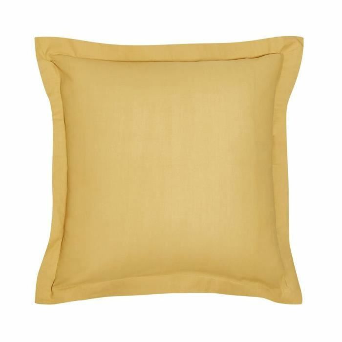 Almohada almohada teday esencial - 63 x 63+5 cm - 100% uni algodón - ocre