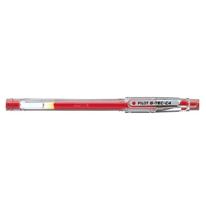 Stylo gel Pilot G-TEC C4 Rouge 0,2 mm (12 Unités) 1