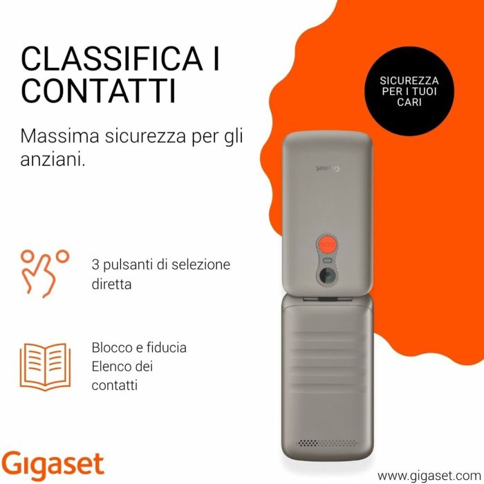Smartphone Gigaset S30853-H1231-R102 2,8" Gris 4