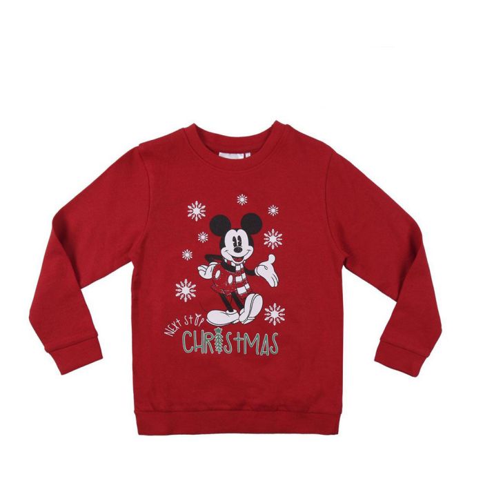 Sweat sans capuche enfant Mickey Mouse Rouge 0 Sweat sans capuche enfant Mickey Mouse Rouge 0