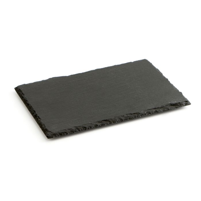 Plateau en Céramique Effet Ardoise Quid Gastro Fun Noir (20 x 13 cm) (12 Unités) 2
