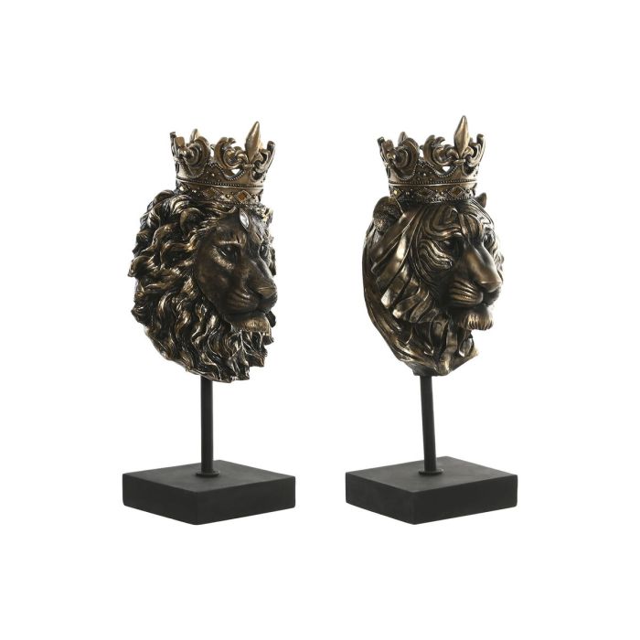 Figurine Décorative Home ESPRIT Brun foncé Lion Couronne 21 x 18 x 44 cm (2 Unités) 0 Figurine Décorative Home ESPRIT Brun foncé Lion Couronne 21 x 18 x 44 cm (2 Unités) 0