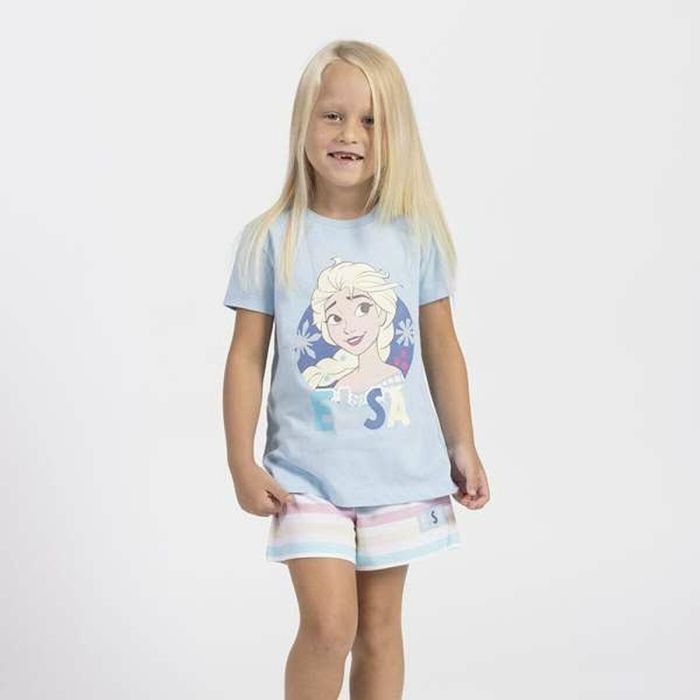 Pyjama Enfant Frozen Bleu clair 2