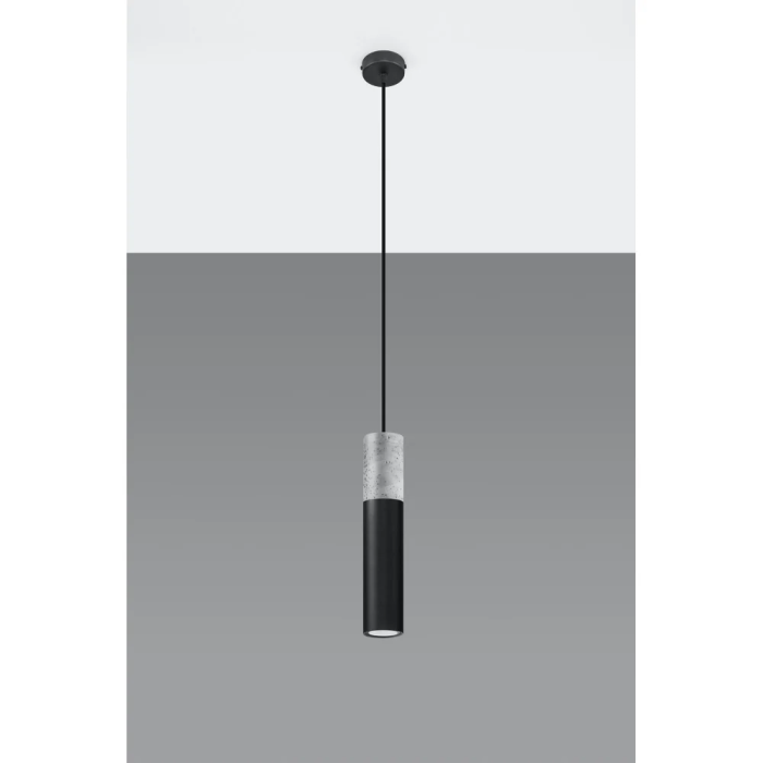 Lampe Suspendue "Pablo" SOL-SL.0650 Béton et Acier Style Moderne Loft 1