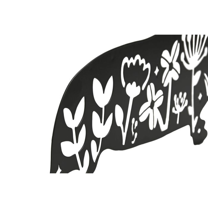 Décoration murale Home ESPRIT Noir Chien 40 x 1 x 33 cm (4 Unités) 2