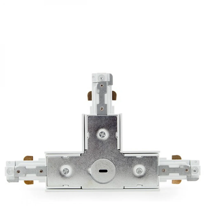 Connecteur T pour rail bifasique, blanc 1