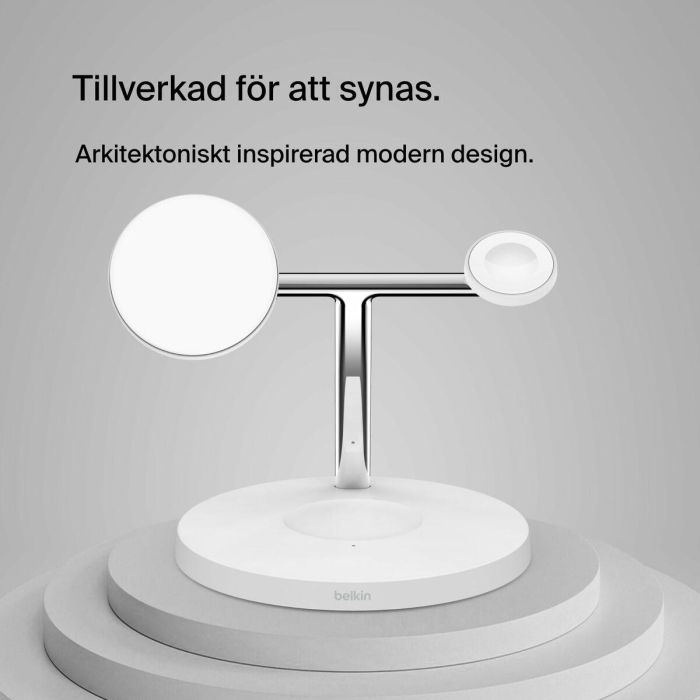 Chargeur sans fil Belkin WIZ009VFWH-V2 Blanc 4 Chargeur sans fil Belkin WIZ009VFWH-V2 Blanc 4