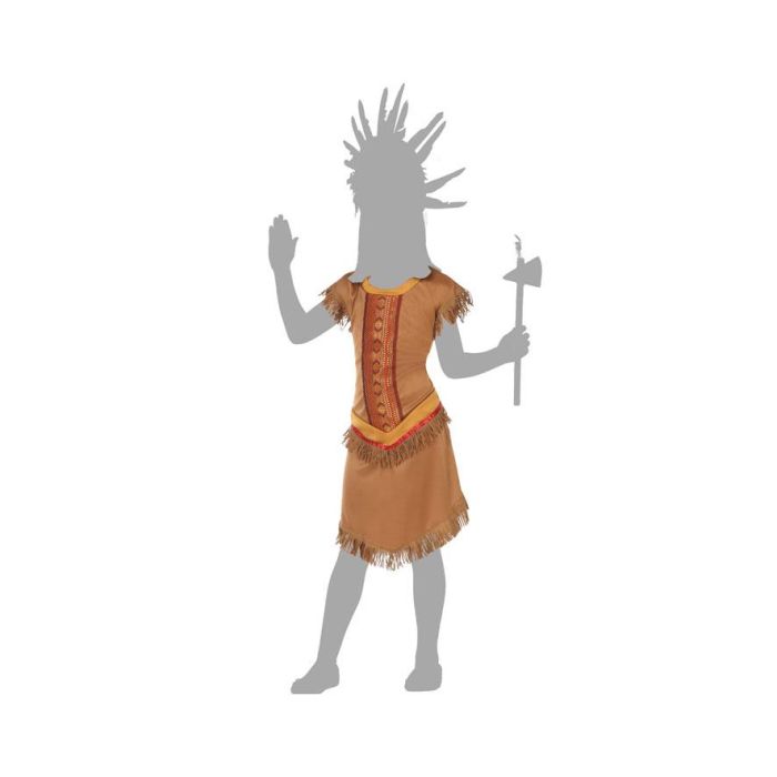 Déguisement Enfant Fille Indienne 5-6 Ans - Costume Lejano Oeste / Western avec Vestido