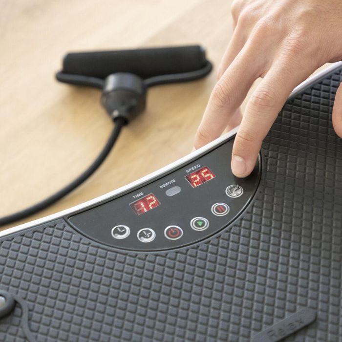 Pack Ceinture avec bandes de résistance pour les fessiers et guide d'exercices et Plate-forme d'Entraînement par Vibrations avec 21