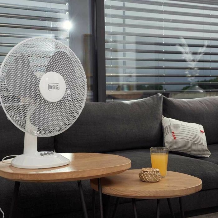 Ventilateur de Bureau Black & Decker ES9440030B Blanc Noir 40 W 7