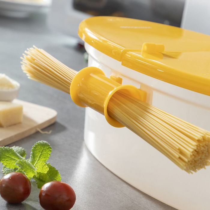 Cuiseur de Pâtes 4 en 1 pour Micro-ondes avec Accessoires et Recettes Pastrainest InnovaGoods 6