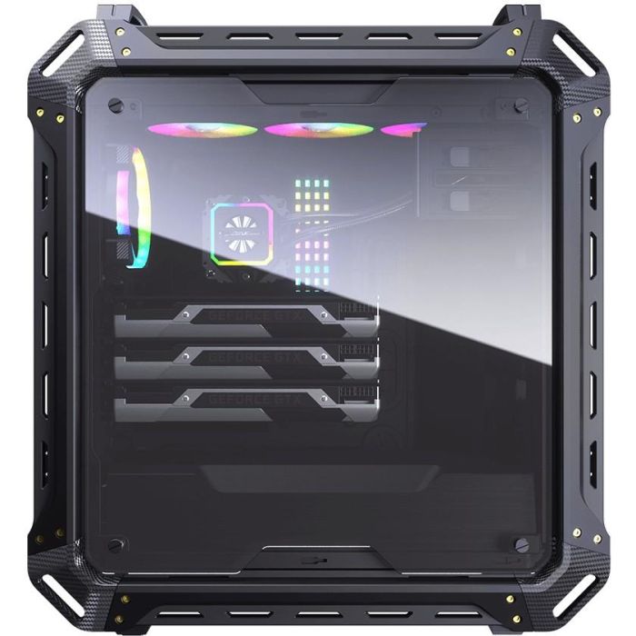 Cougar CGR-6AMKB-G - Boîtier PC Gaming Full-Tower Noir, Mesh, Verre Trempé, Support ATX/EATX/micro-ATX/Mini-ITX, Gestion des Câbles, 8 Slots, Refroidissement Avancé