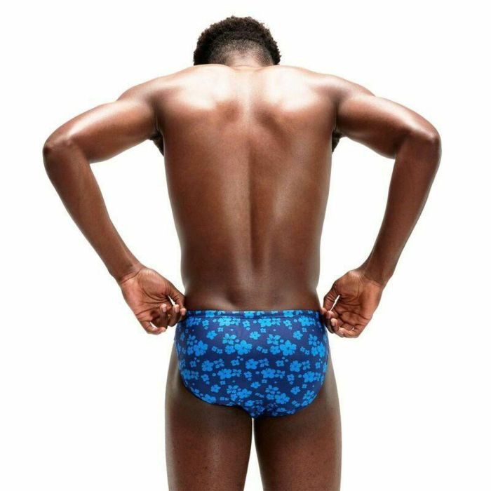 Maillot de bain homme Speedo Allover Brief Bleu 4 Maillot de bain homme Speedo Allover Brief Bleu 4