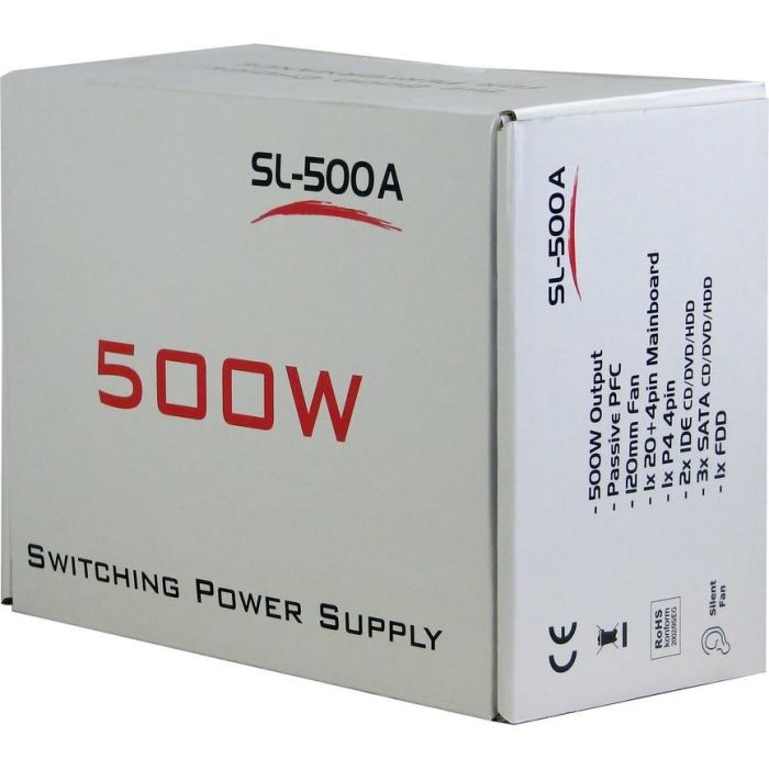 500W Inter-Tech SL-500W(A) ATX 4 500W Inter-Tech SL-500W(A) ATX 4