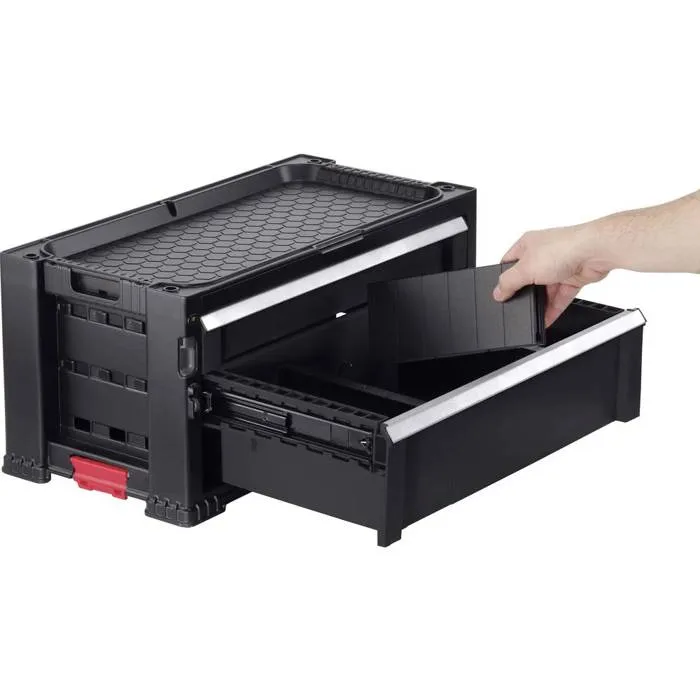 KETER 237790 - Boîte à outils vide résistante, rangement professionnel ou atelier, couleur noire KETER 237790 - Boîte à outils vide résistante, rangement professionnel ou atelier, couleur noire