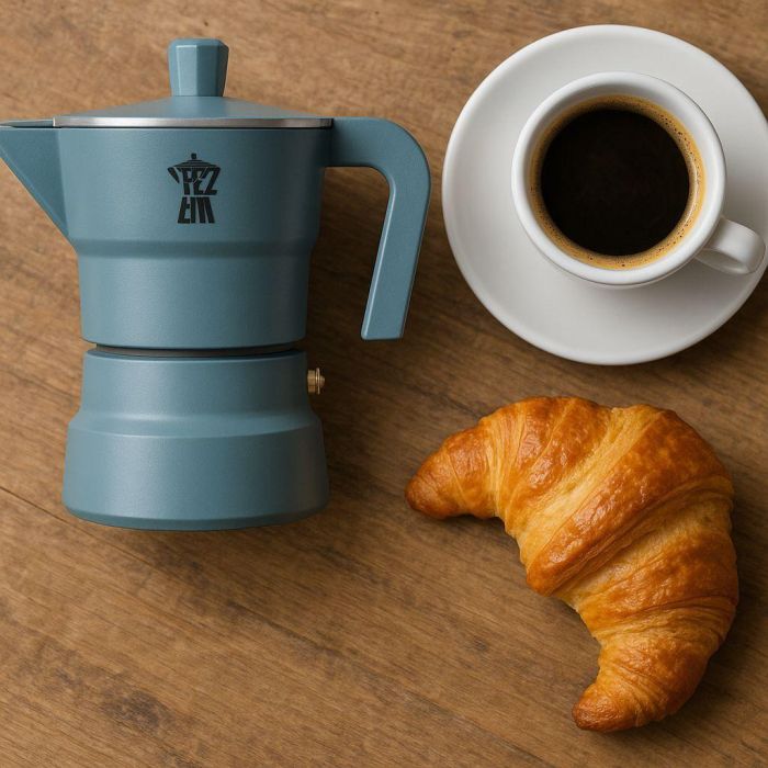 Cafetiere italienne - PEZZETTI - SOLIDEXPRESS - Aluminium - 3 tasses - Vert 2