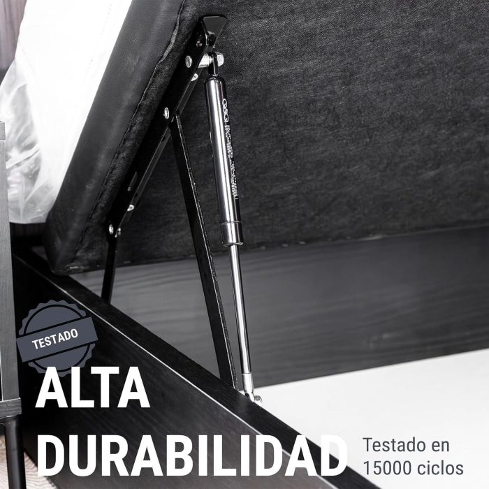 Juego De Bisagra Canape Con Resorte De Gas Y Sistema De Enganche Con Bulones Rosca M8 Fuerza Pistón 900N Q&Q 2