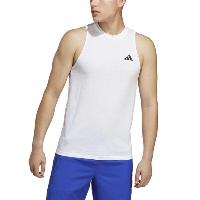 Maillot de Corps sans Manches pour Homme Adidas Training Essentials Blanc 9-10 Ans 5